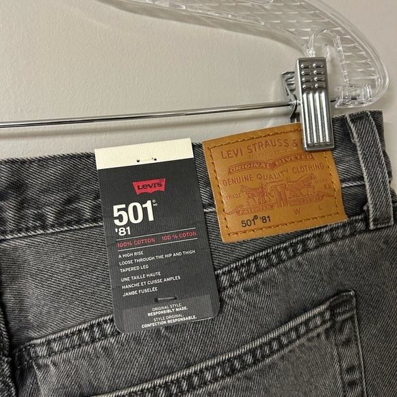 Levi’s 501 ‘81 High Rise Grey Jeans - Picture 4 of 5